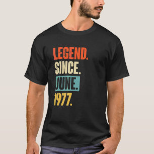 Camiseta Legenda desde junho de 1977 45 anos 45 anos