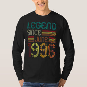 Camiseta Legenda Desde Junho De 1996 26º Aniversário 26 Ano