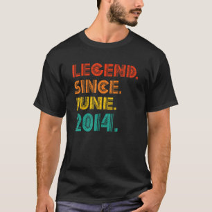 Camiseta Legenda desde junho de 2014 Aniversário Aniversári