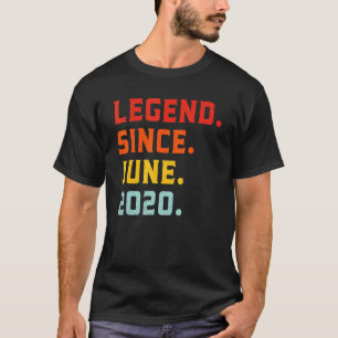 Camiseta Legenda Desde Junho De 2020 segundo aniversário Vi