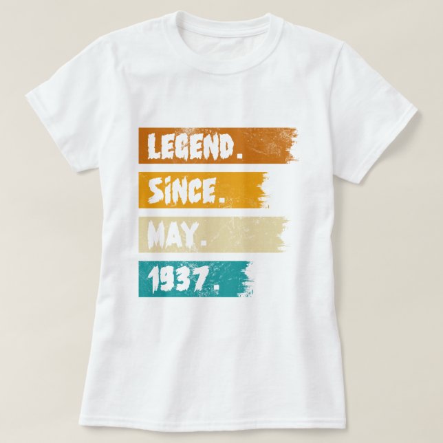 Camiseta Legenda Desde maio de 1937 (Frente do Design)