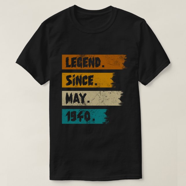 Camiseta Legenda Desde maio de 1940 (Frente do Design)