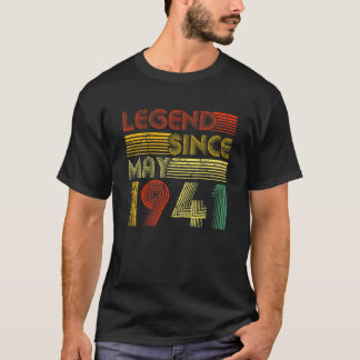 Camiseta Legenda Desde Maio De 1941 Oferece 80 Aniversário