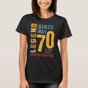 Camiseta Legenda Desde Maio De 1970 Por 52 Anos 52 Anos De