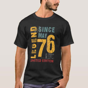 Camiseta Legenda Desde Maio De 1976 Por 46 Anos 46 Anos