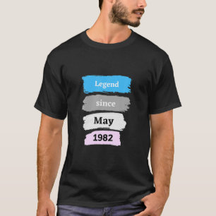 Camiseta Legenda desde maio de 1982 aniversário de 40 anos