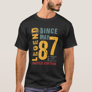 Camiseta Legenda Desde Maio De 1987 Por 35 Anos 35 Anos