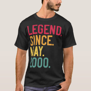 Camiseta Legenda Desde Maio De 2000 22º Aniversário Present