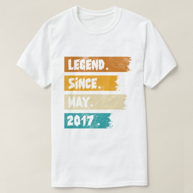 Camiseta Legenda Desde maio de 2017 (Frente do Design)