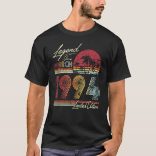 Camiseta Legenda desde março de 1994 28 anos 28 anos Aniver