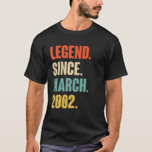 Camiseta Legenda desde março de 2002, Gifts 20 Bir, 20 ano
