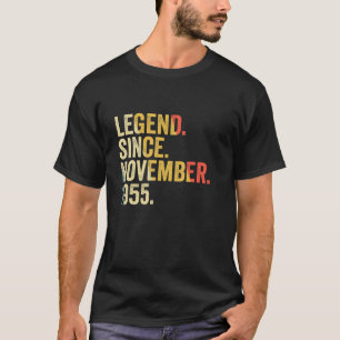 Camiseta Legenda desde novembro de 1955 67 anos 67 anos Nas