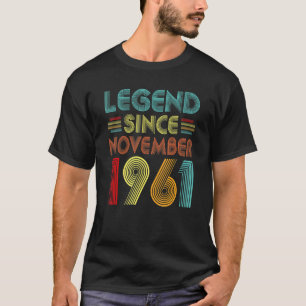 Camiseta Legenda desde novembro de 1961 61rua Aniversário R