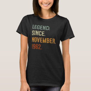 Camiseta Legenda desde novembro de 1962 60º aniversário 60