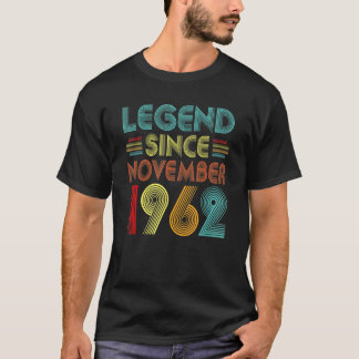Camiseta Legenda desde novembro de 1962 60º aniversário Ret