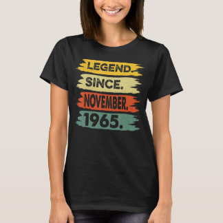 Camiseta Legenda desde novembro de 1965 57º Aniversário 57 