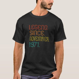 Camiseta Legenda Desde Novembro De 1971 51Ruas Aniversário