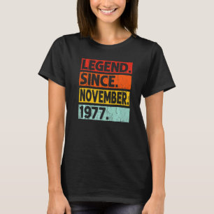 Camiseta Legenda desde novembro de 1977 45º Aniversário Vin