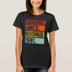 Camiseta Legenda desde novembro de 1981 41ruas Aniversário