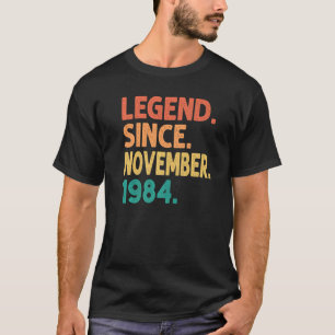 Camiseta Legenda desde novembro de 1984 38º aniversário Ret
