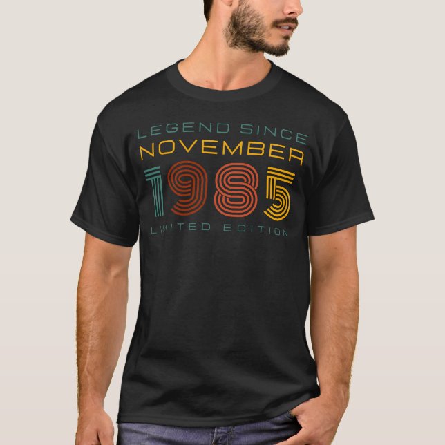 Camiseta Legenda desde novembro de 1985, Edição Limitada de (Frente)