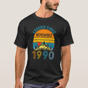 Camiseta Legenda desde novembro de 1990 32º Aniversário 32