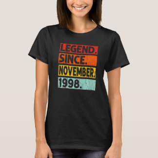 Camiseta Legenda desde novembro de 1998 24º Aniversário Vin