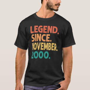 Camiseta Legenda desde novembro de 2000 22º aniversário Ret