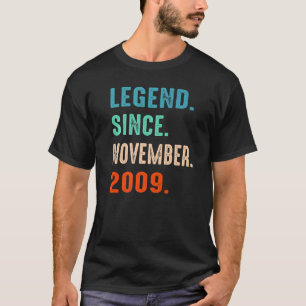 Camiseta Legenda Desde Novembro De 2009 13 Aniversário De 1