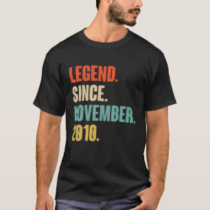 Camiseta Legenda desde novembro de 2010 - Vintage 2010 10th