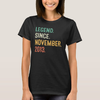 Camiseta Legenda desde novembro de 2013 9º aniversário 9 an