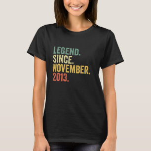 Camiseta Legenda desde novembro de 2013 9º aniversário 9 an