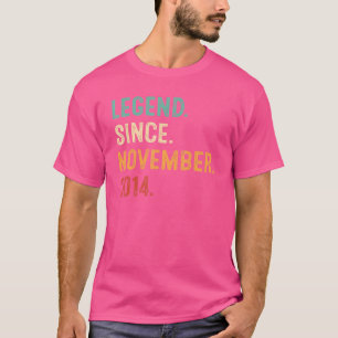 Camiseta Legenda desde novembro de 2014 8º Aniversário 8 An
