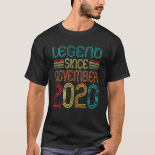 Camiseta Legenda Desde Novembro De 2020 Retro 2 Anos segund