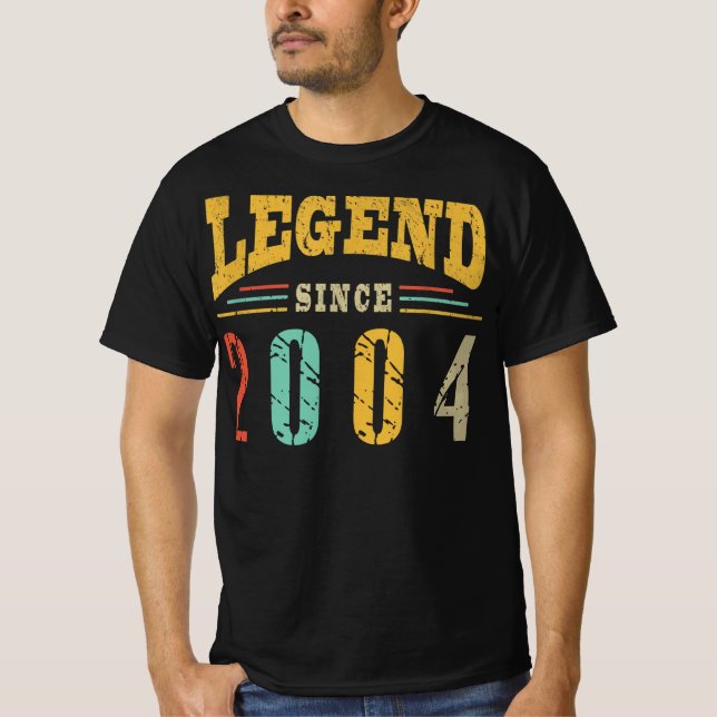 Camiseta Legenda Desde O Mito Do Homem De 2004, Presente De (Frente)