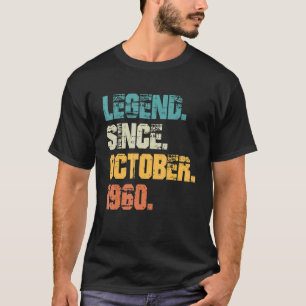 Camiseta Legenda desde outubro de 1960 62º Aniversário 62 A