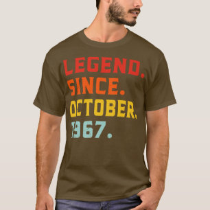 Camiseta Legenda desde outubro de 1967 55º Aniversário Vint