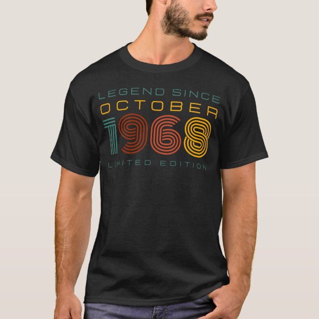 Camiseta Legenda desde outubro de 1968, Edição Limitada de  (Frente)