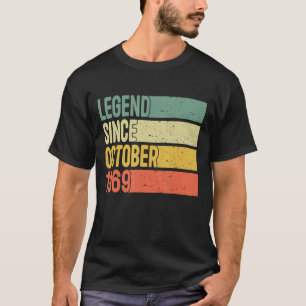 Camiseta Legenda Desde Outubro De 1969 53 Anos 53 Anos