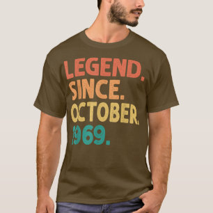 Camiseta Legenda desde outubro de 1969 Vintage 53r, 53 anos