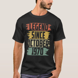 Camiseta Legenda desde outubro de 1970 50 anos 50 anos