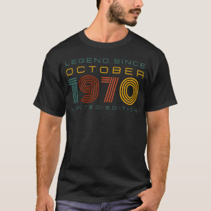 Camiseta Legenda desde outubro de 1970, Edição Limitada de 