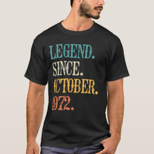 Camiseta Legenda desde outubro de 1972 50º aniversário 50 a