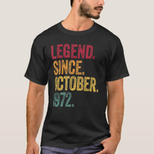 Camiseta Legenda desde outubro de 1972 50º aniversário 50 a