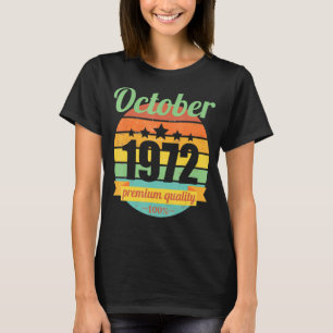 Camiseta Legenda Desde Outubro De 1972 50 Anos 50 50 Aniver