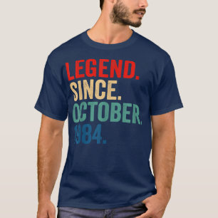 Camiseta Legenda desde outubro de 1984 38 anos Oferece 38
