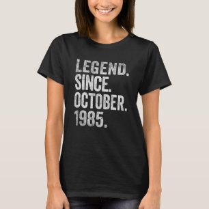 Camiseta Legenda desde outubro de 1985 37 anos 37 anos