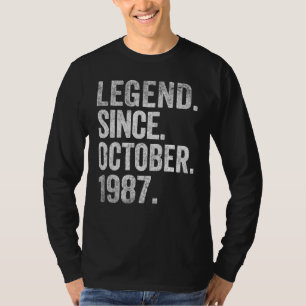 Camiseta Legenda desde outubro de 1987 35 anos 35 anos