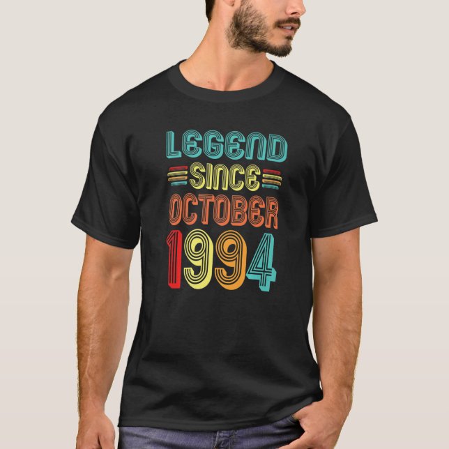 Camiseta Legenda desde outubro de 1994 Retro 28 anos 28 (Frente)