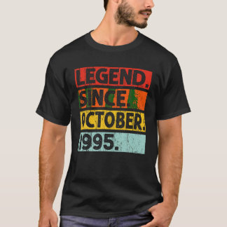 Camiseta Legenda Desde Outubro De 1995 Vintage Outubro De 1